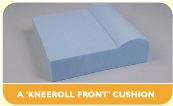 A rolled front Foam cushion