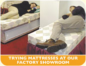 Trying our different foam mattress types