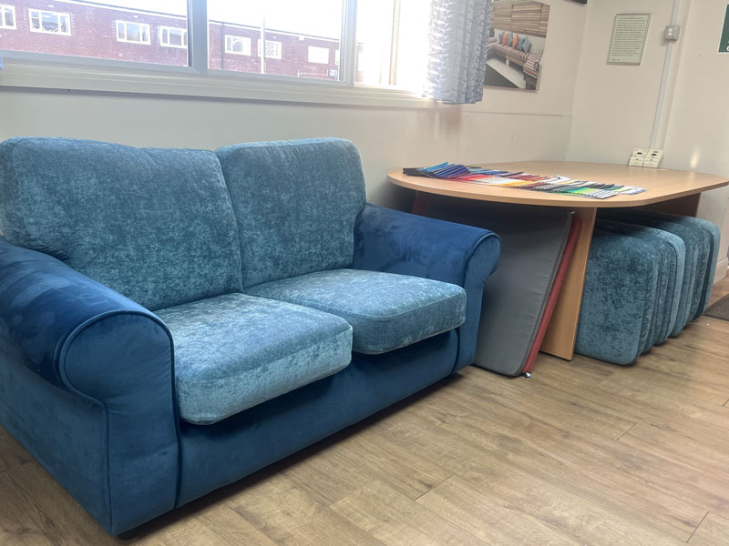 At our Bristol based showroom we have may different foam types and densities to choose from. We even have furniture suites and ready-made cushions for customers to try out for comfort.